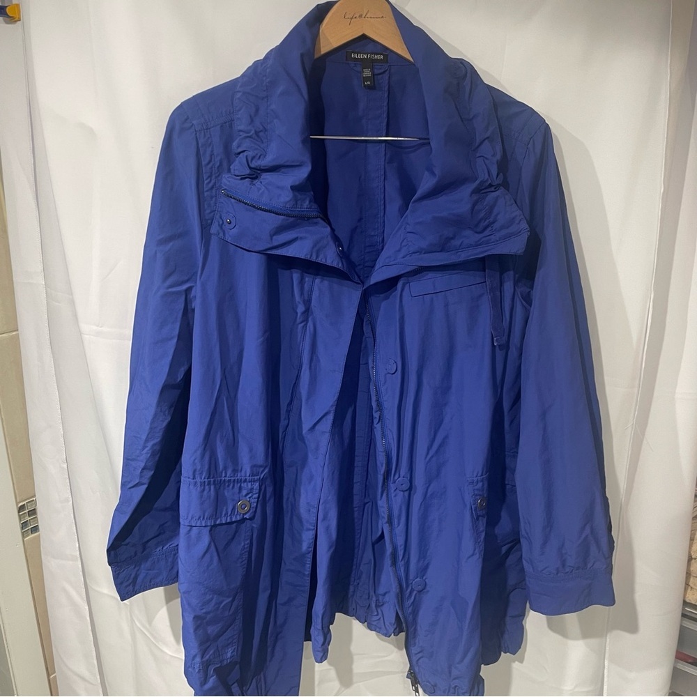Eileen Fisher Blue Utility Jacket